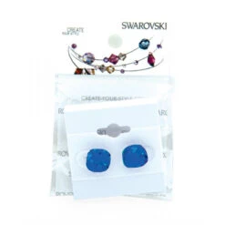 Jerry's 1285 Swarovski Crystal Stud Earrings -IceEdge Sales Store 1285 Saphire Blue Swarovski Earrings 600x600 57357.1582052182