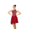 577 Jerrys Red Rhumba Dance Dress -IceEdge Sales Store 577 Front 13991.1651527758