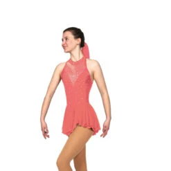 Solitaire Style F22004 Elegant Cross Back - Black 12 Solitaire Style F22004 Elegant Cross Back - Black -IceEdge Sales Store F22004R Coral Front Crop 60444.1656107565