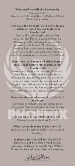 NEW John Wilson Phoenix Blade - PATTERN 99 -IceEdge Sales Store Phoenix FAQ 002 79087.1606256137.1280.1280 39579.1606256193