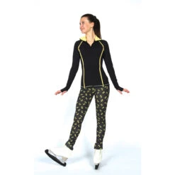 Jerry's S167 Honey Bow Print Leggings -IceEdge Sales Store S167 Legging and S266 Jacket Front 77418.1680547718